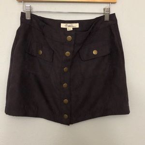 Mini skirt with button detailing